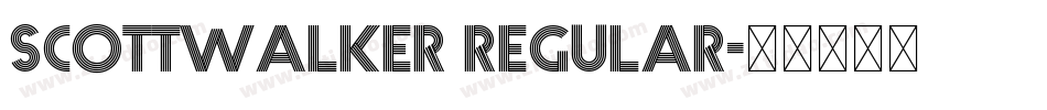 scottwalker regular字体转换